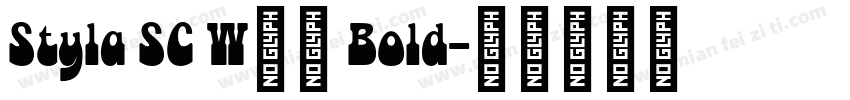 Styla SC W05 Bold字体转换
